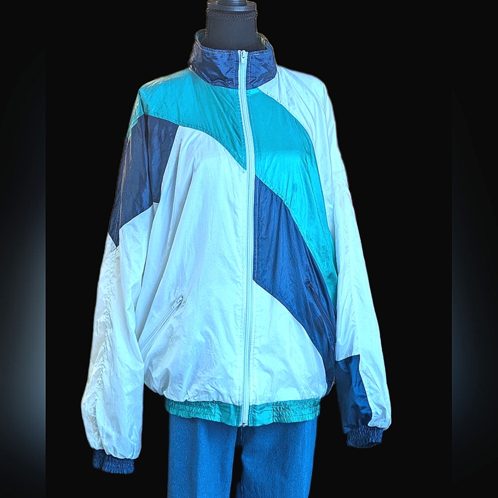 Vintage Colourblock Windbreaker Jacket 90s